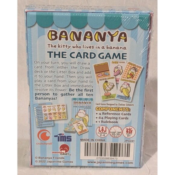 New Japanime Bananya Card Games Kitty Who Loves In A Banana Cute The Cat Sealed - Picture 2 of 12